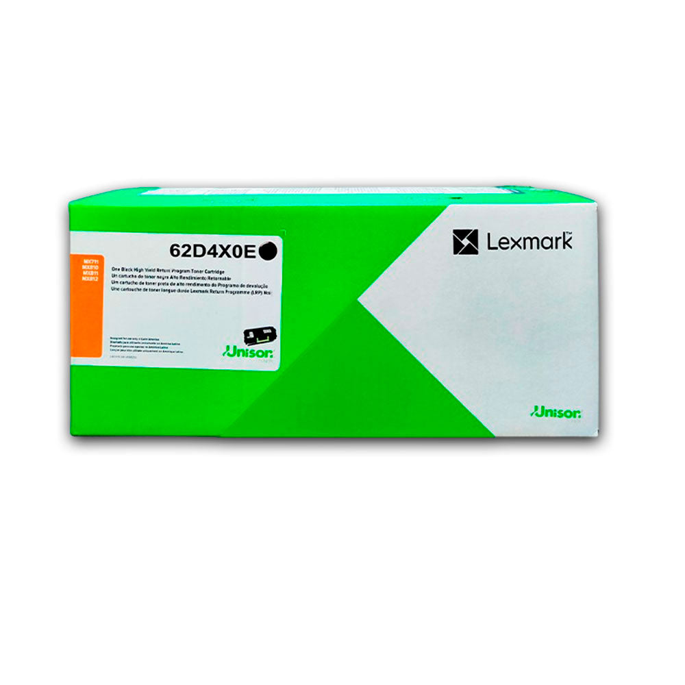 Toner Lexmark 62D4X0E Negro 45K Pág. MX810, MX812 Original