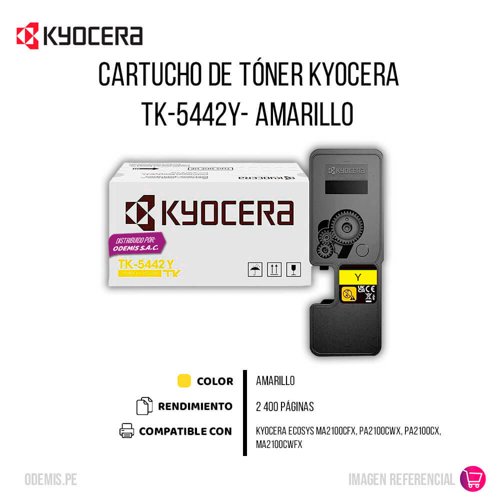 Tóner Kyocera TK-5442Y Yellow 2.4 K Pág. MA2100cfx Original