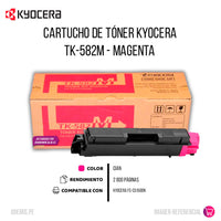 Toner Kyocera TK-582M Magenta 2.8K Pág. FS-C5150DN Original