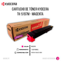 Toner Kyocera TK-5197M Magenta 7K Pág. 306ci Original