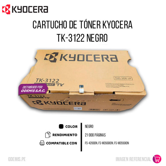 Tóner Kyocera TK-3122 Negro Original