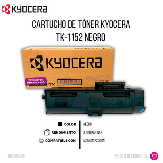 Toner Kyocera TK-1152 Negro 3K Pág. M2135dn Original