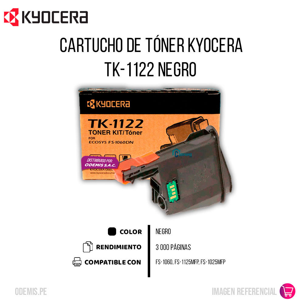 Toner Kyocera TK-1122 Negro 3K Pág. FS-1060 Original