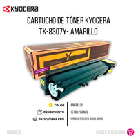 Toner Kyocera TK-8307Y Yellow 15K Pág. 3050ci Original