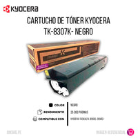 Toner Kyocera TK-8307K Negro 25K Pág. 3050ci Original