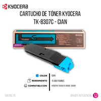 Toner Kyocera TK-8307C Cian 15K Pág. 3050ci, 3550c Original