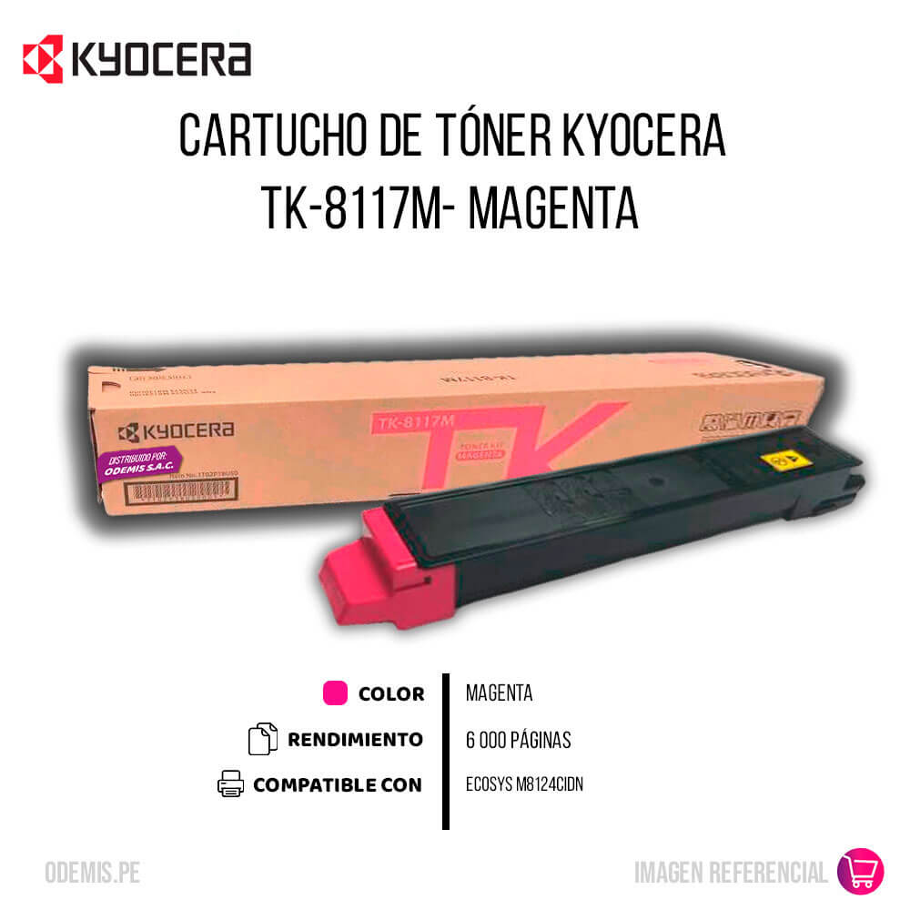 Toner Kyocera TK-8117M Magenta 6K Pág. M8124Cidn Original