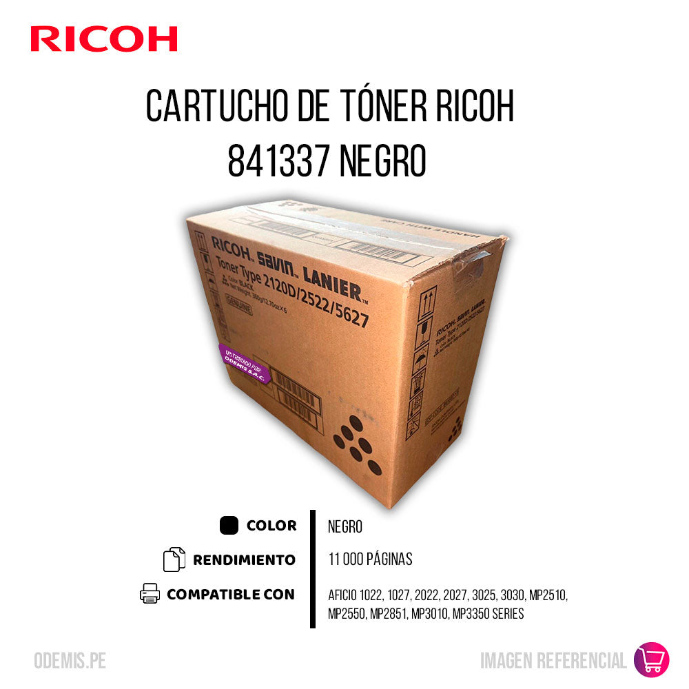 Toner Ricoh 841337 Negro 2120D Original