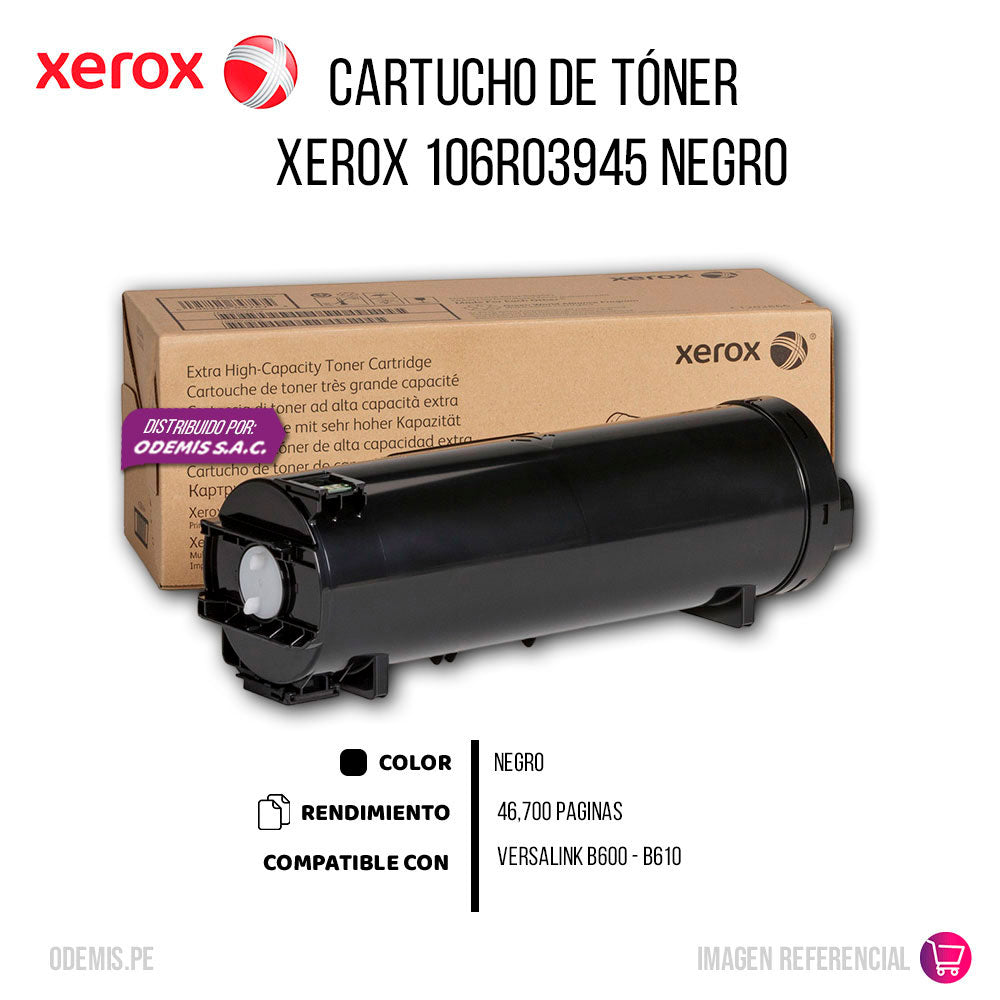 Toner Xerox 106R03945 Negro Original