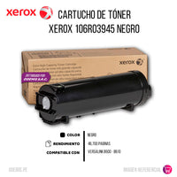 Toner Xerox 106R03945 Negro Original