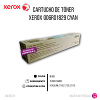 Toner Xerox 006R01829 Cyan 18.5K Pág. C7120, C7125 Original
