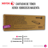 Toner Xerox 106R03535 Magenta 8K Pág. C405 Original