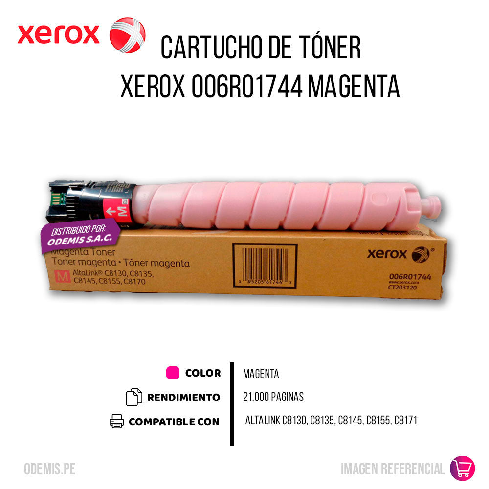 Toner Xerox 006R01744 Magenta 21K Pág. C8130 Original