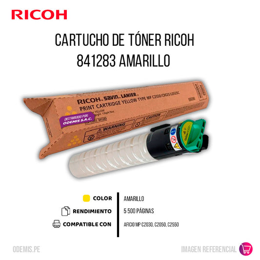 Toner Ricoh 841283 Yellow 5.5K Pág. MP MPC2050 Original