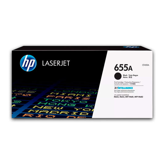 Toner Hp 655A Negro CF450A 12.5K Pág. M652 Original
