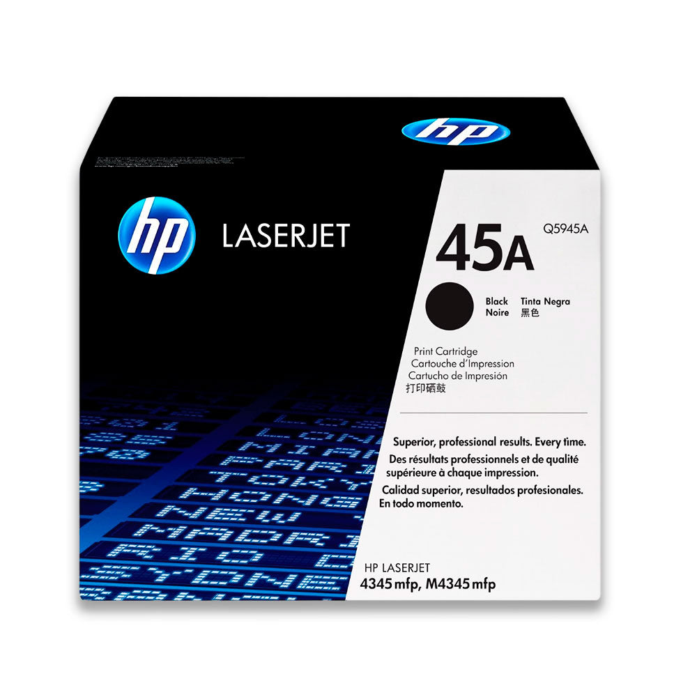 Toner HP 45 Negro Q5945A 18K Pág. LaserJet 4345 Original