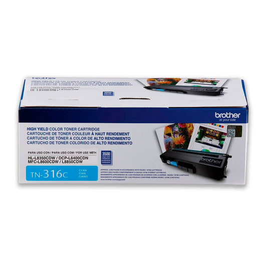 Toner Brother TN-316C Cian 3.5K Pág. L8350, L8850 Original