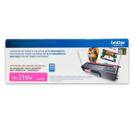 Toner Brother TN-316M Magenta 3.5K Pág. L8350 Original