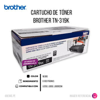 Toner Brother TN-319BK Negro 6K Pág. HL l8350cdw Original