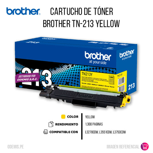 Toner Brother TN-213Y Yellow 1.3K Pág. HL L3270 Original