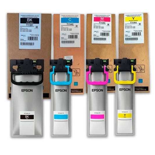 Pack Tinta Epson T11B Negro y T11A Color 143ml y 39ml C5810 Original