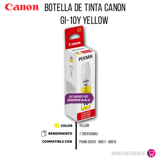 Tinta Canon Gi-10Y Yellow 7.7K Pag G5010, G6010 Original