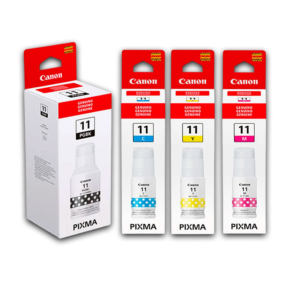 Kit de Tinta Canon GI-11 CMYBK 70ml y 135ml Pag G3160 Original