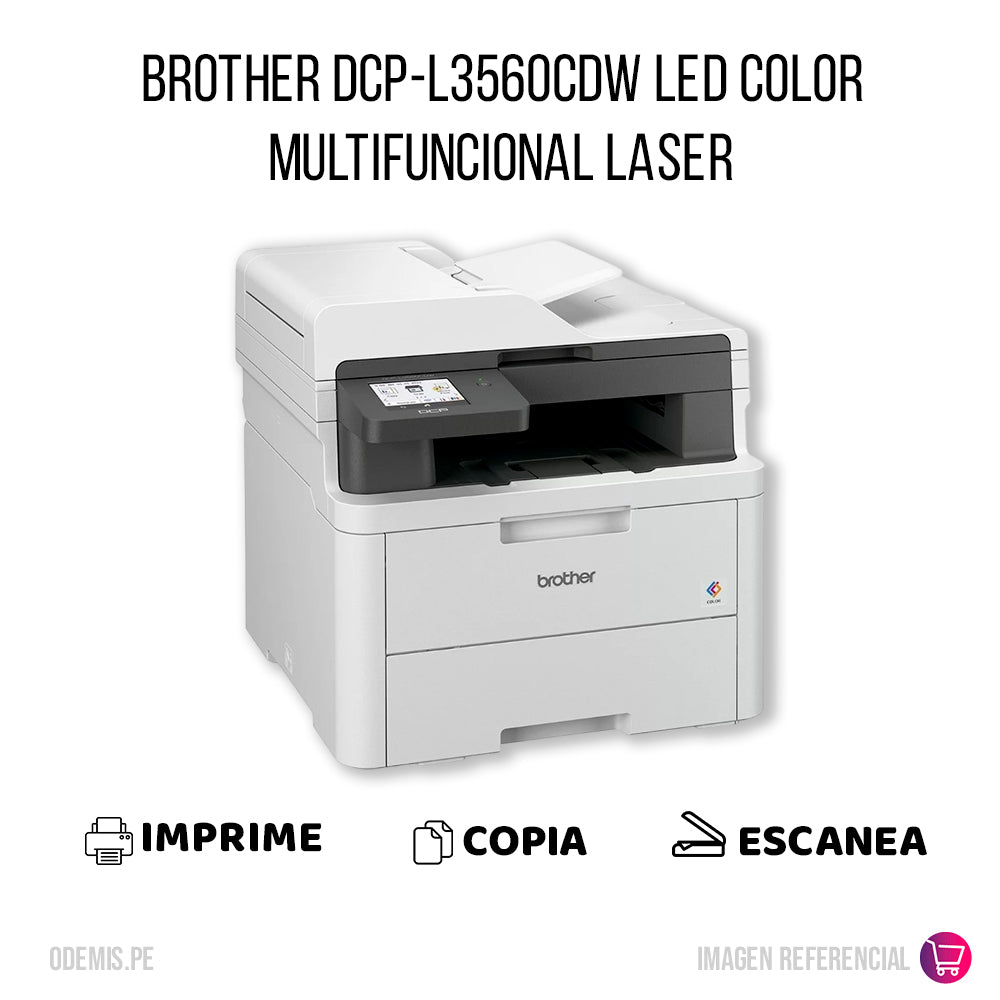 Impresora Brother DCP-L3560CDW copia y escanea Original