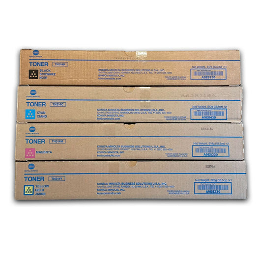 Pack de Toner Konica Minolta TN-324k Color y negro 26K Pag C258 Original