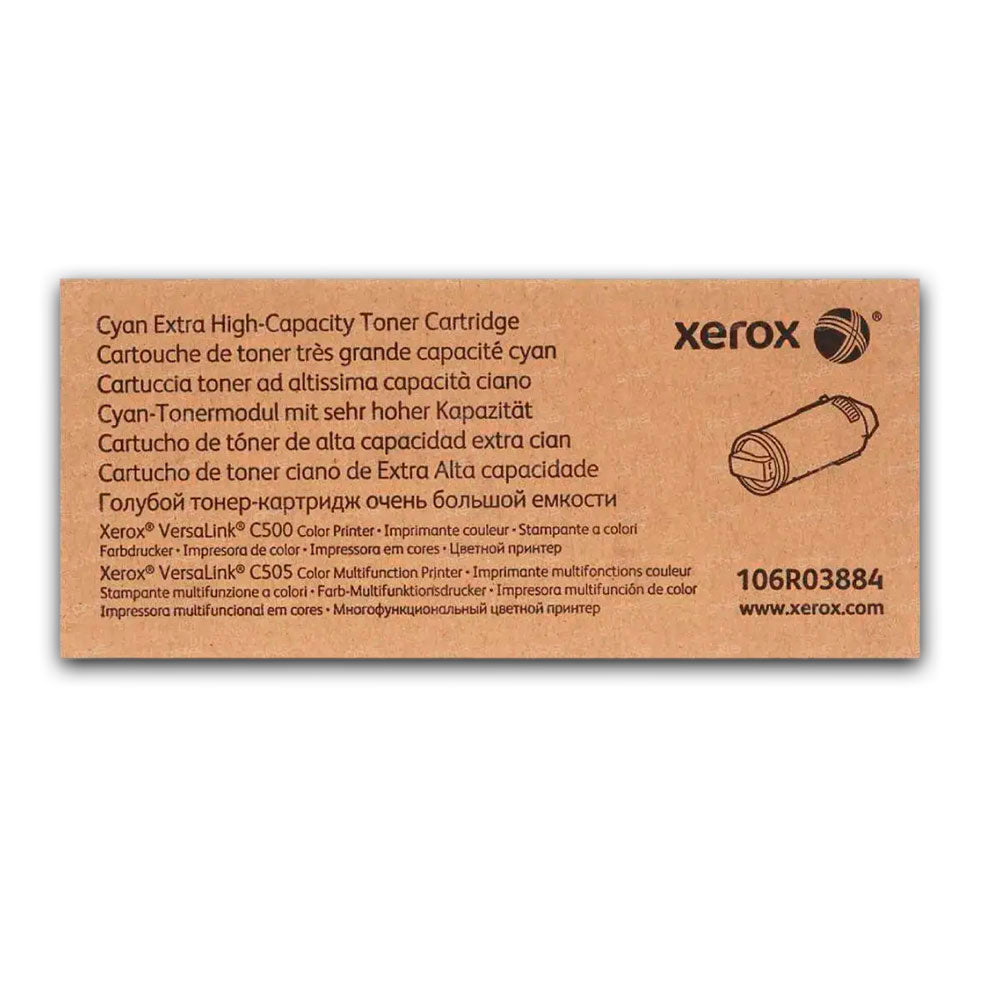 Toner Xerox 106R03884 Cian 9K Pag VersaLink C500 Original