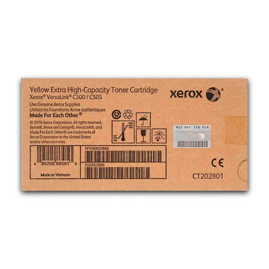 Toner Xerox 106R03886 Yellow 9K Pág. C505 Original