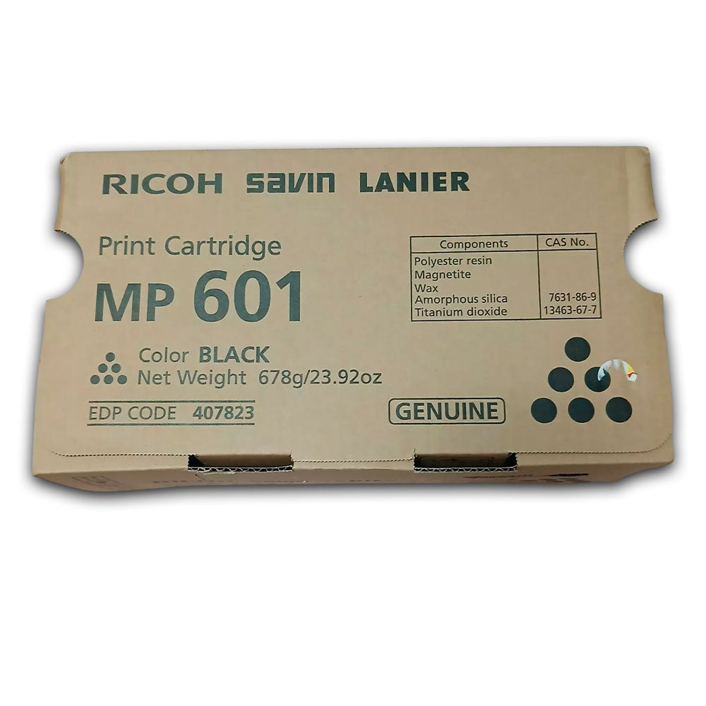 Toner Ricoh 407823 Negro 25K Pag mp 501, mp 601 Original