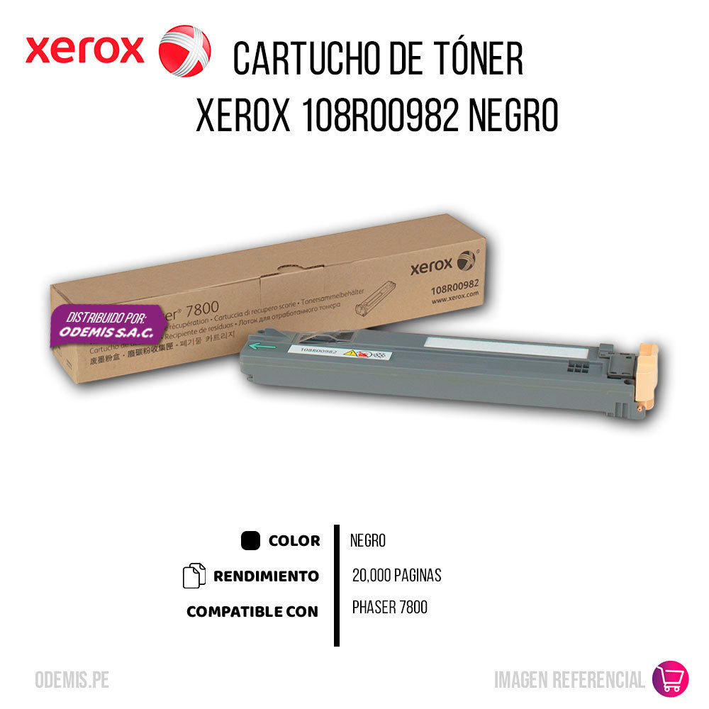 Waste Cartridge Xerox 108R00982 Para Phaser 7800 (20K)