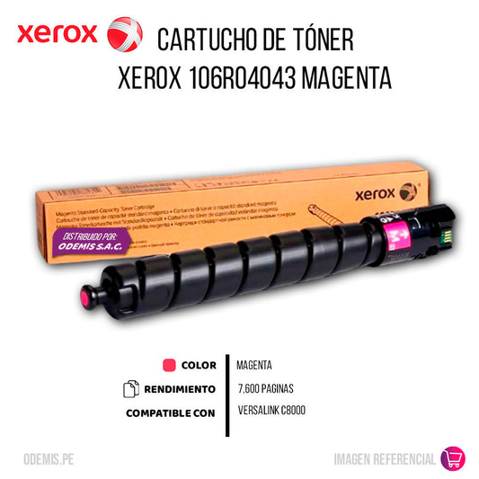 Toner Xerox 106R04043 Magenta 7600 Pág. C8000 Original
