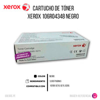 Toner Xerox 106R04348 Negro 3.000 Pág. B215 Original