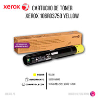 Toner Xerox 106R03750 Yellow 9800 Pág. C7030 Original