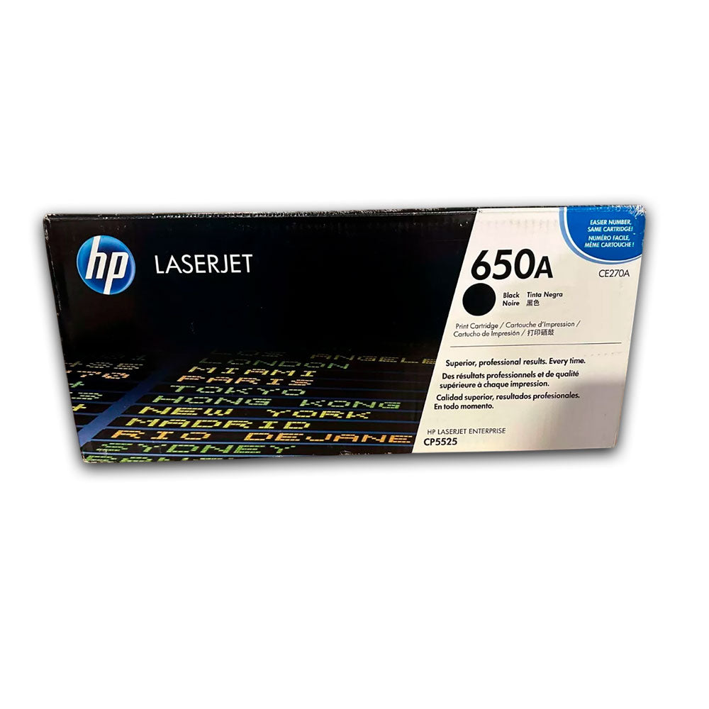 Toner Hp 650A Negro Ce270A 13,5K Pág. M750n Original