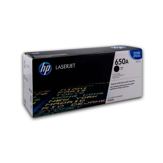 Toner Hp 650A Negro Ce270A 13,5K Pág. M750n Original