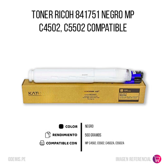 Toner Ricoh 841751 Negro 31K Pág. C4502, C5502 Compatible