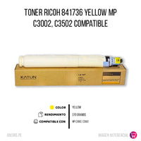 Toner Ricoh 841648 Yellow 18K Pág. C3002. C3502 Compatible