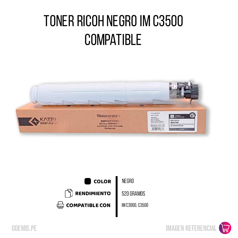 Toner Ricoh 842251 Negro 31K Pág. C3000. C3500 Compatible