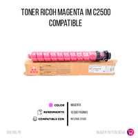 Toner Ricoh 842309 Magenta 10.5K Pág. C2000. C2500 Compatible