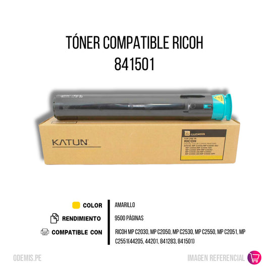 Toner Ricoh 841501 Yellow 9.500 Pág. C2030. C2050 Compatible