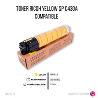 Toner Ricoh 821106 Yellow 360g SP-C430A. SP-C431 Compatible