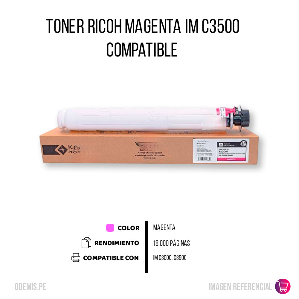 Toner Ricoh 842253 Magenta 395g C3000. C3500 Compatible