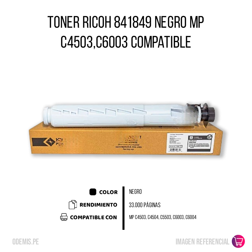 Toner Ricoh 841849 Negro 544g C4503. C4504 Compatible