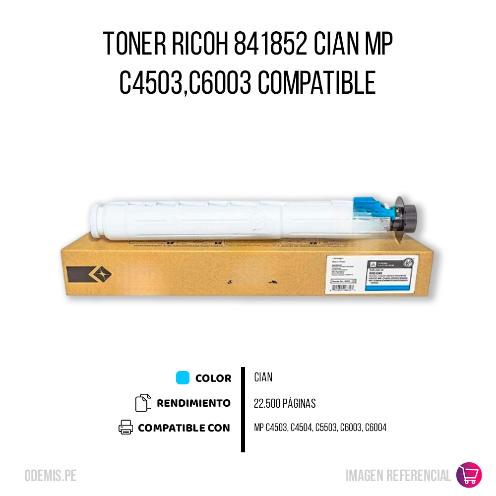 Toner Ricoh 841852 Cian 400g C4503. C4504 Compatible