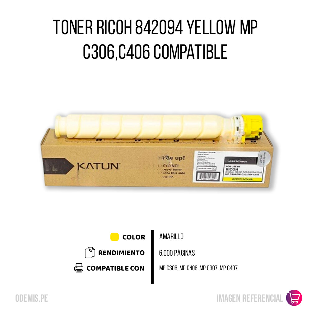 Toner Ricoh 842252 Yellow 379g IM C3000 Compatible