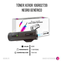 Toner Xerox 106R02739 Negro 14.4K Pág. WC 3655 Compatible
