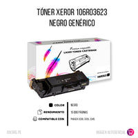 Toner Xerox 106R03623 Negro 15K Pág. WC 3335 Compatible
